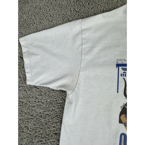 VINTAGE Splendors of Ancient Egypt Shirt Mens Medium White Graphic Made USA 90s - Picture 6 of 13